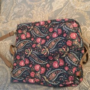 Laura Ashley floral print garment travel bag.